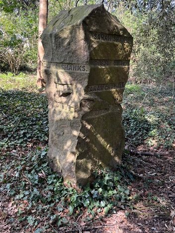 Memorial stone to the Shanks family, Chatteris General Cemetery